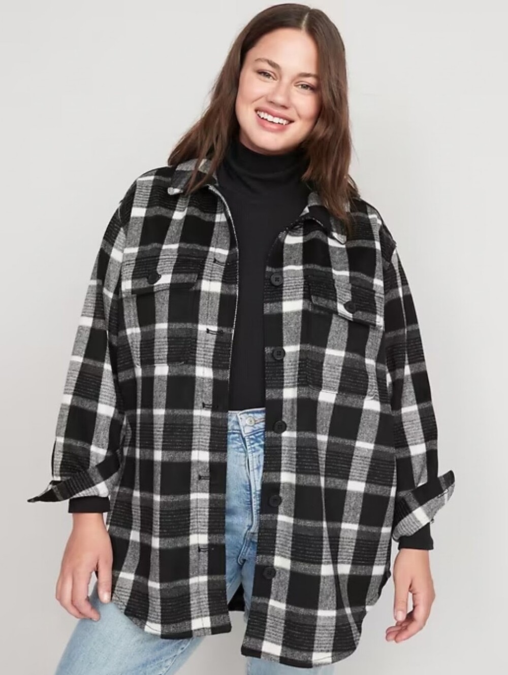 Old Navy Plaid Oversized Shacket